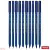 Doms 10 x 0.6mm Tip Trio-matic BLUE Triangular Ballpoint Pens
