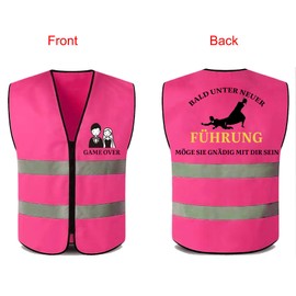 jenich JGA Männer Weste Junggesellenabschied Männer Kostüm Junggesellenabschied Hut und Brille JGA Deko Weste Game Over lustig Geschenk Kostüm Accessoires für Bachelor