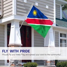 Anley Fly Breeze 3x5 Feet Namibia flag - Vivid Color and Fade proof - Canvas Header and Double Stitched - Namibian Flags Polyester with Brass Grommets 3 X 5 Ft