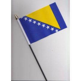 Bosnia and Herzegovina Hand Flag 25cm