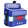 Mini Accordian, Kids Piano Percussion Accordion Musical Toy, Eco-Friendly Blue