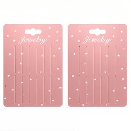 200Packs Pink Hair Bow Holder Cards Rectangular Hair Clip Display Cards Hair Claw Clip Jewelry Display Holder for Hair Clips Accessories Display and Organizing 7.5 * 10.5cm