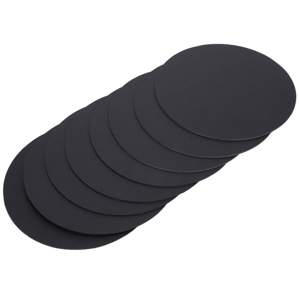 8Pcs Mandala Painting Board Round Black Painting Cardboard Mandala Paper