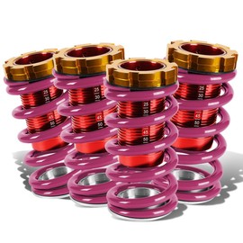 DNA MOTORING - COIL-HC88-T11-PP DNA Motoring COILHC88T11PP Coilover Sleeve Kit [For 88-01 Honda Civic Del Sol CRX Acura Integra] Purple