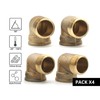 DOJA Barcelona | 4 Thread Fitting 90º | 3/4 Inch