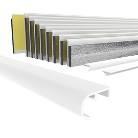 HEXIM PVC Roller Shutter Crossbar for Inserting Roller Shutters into Guide Rails, Length 1000-2000 mm, Width: 42 mm, Rolling Profile Guide Rail Window Old Building Renovation (42 mm x 2 Metres)