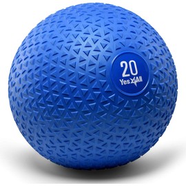 Yes4All Slam Balls, 10-40lb Medicine Ball Weight, Durable PVC Sand Filled Workout Dynamic Medicine Ball for Core Strengthen
