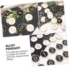 COHEALI Digital Signage Diy Pendants Set 20pcs Alloy Jewelry Making