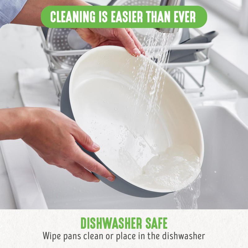 GreenLife 10 Piece Nonstick Pots & Pans Set, Detachable Handle