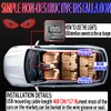 2 Pcs Eyes Light,Half-Devil's Eye Light Car Light,Devil Eyes Light