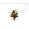 Jet International Energized Tiger Eye Spinning Star Merkaba Pendant 1