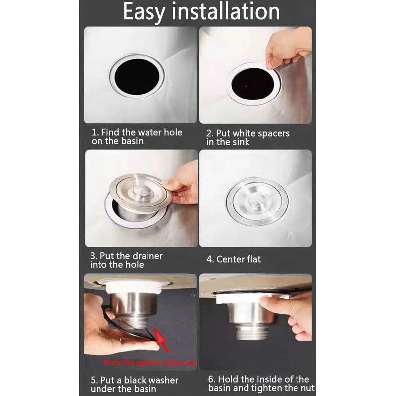 Kitchen Double Sink Downpipe Fittings, Stainless Steel | Sink Set