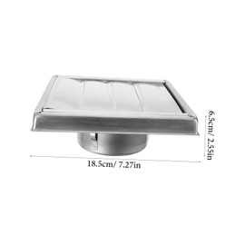 LIFKOME 1Set Stainless Steel Exhaust Vent Cover Wall Ventilation Grille Easy Installation Durable Duct Cover for Home Use for Bathrooms and Air Conditioners