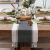 DII Dobby Stripe Woven Table Runner, 13x108, Black