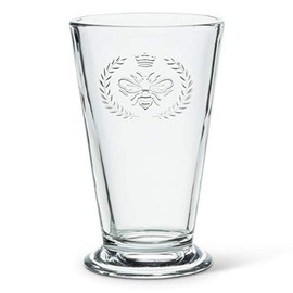 Abbott Collection Bee in Crest Highball Tumbler-5"" H (27-Royal-HB)