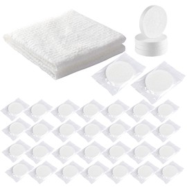 Nullie Ultra Large Compressed Towel, Portable, Disposable, Disposable, Easy to Use, Approx. 9.4 x 15.7 inches (24 x 40 cm), Set of 48
