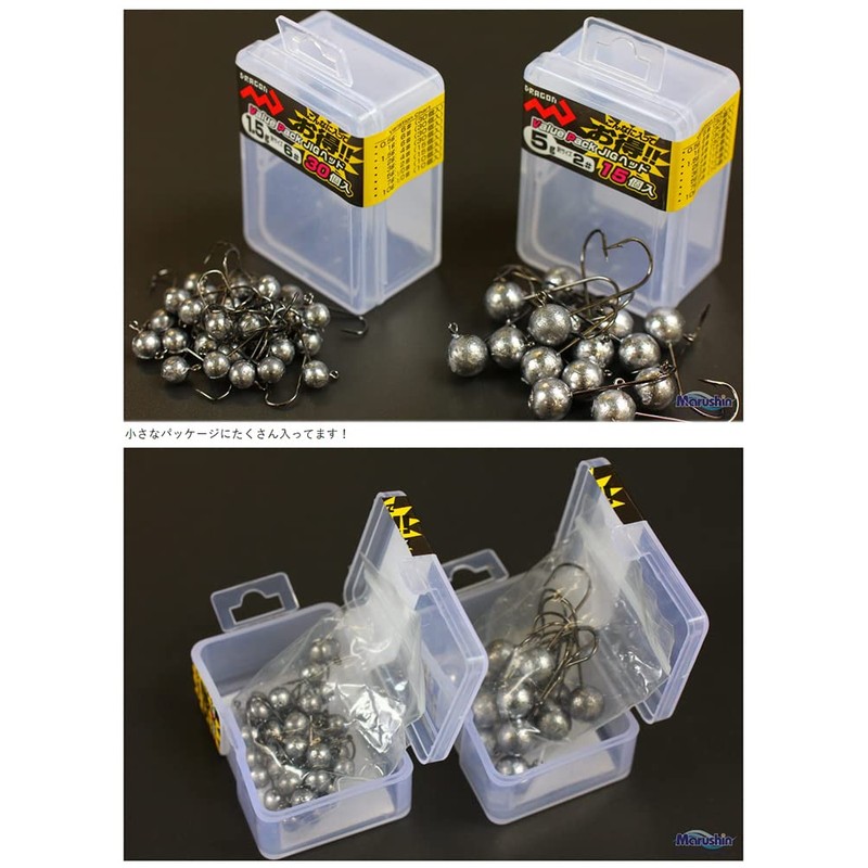 MARUSHINGYOGU (マルシン漁具) Dragon Value Pack Jig Head (1.5g 30-piece)
