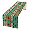 Aztec Print Table Runner, Ethnic Style Native American Ethnic Southwest