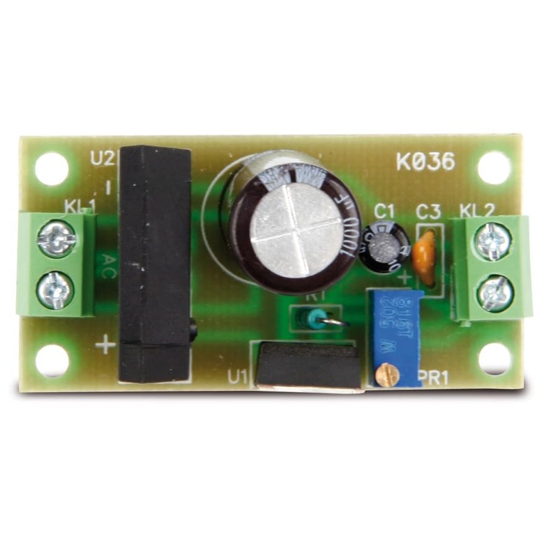 Pollin-Choice Adjustable Power Supply Kit, 1.5...26 V, 1.5 A