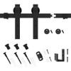 WINSOON 2.5FT Super Mini Sliding Barn Door Cabinet Hardware Kit