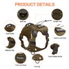 Petmolico Tactical Dog Harness with Leash, No Pull Dog Harness