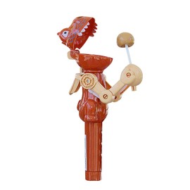 Lollipop Robot Holder Pop Up Lollipop Case Creative Lollipop Robot Toy Dinosaur Shape Lollipop Holder Robot Fun Gift Educational Toy (Brown)