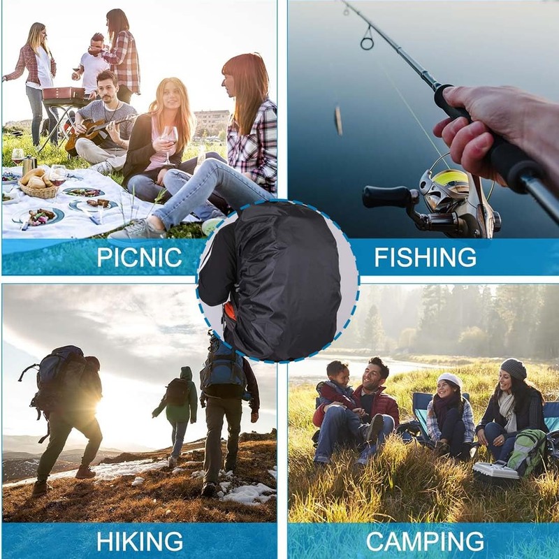 UEAVOID Pack of 2 Rain Cover Backpacks Reflective Strips Waterproof