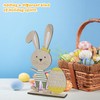 CHEERYMAGIC Easter Table Decorations, Easter Wooden Table Sign, Rabbit Bunny