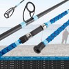 SHOUDE 9FT 4-Piece Travel Surf Fishing Rod, Saltwater Spinning Pole