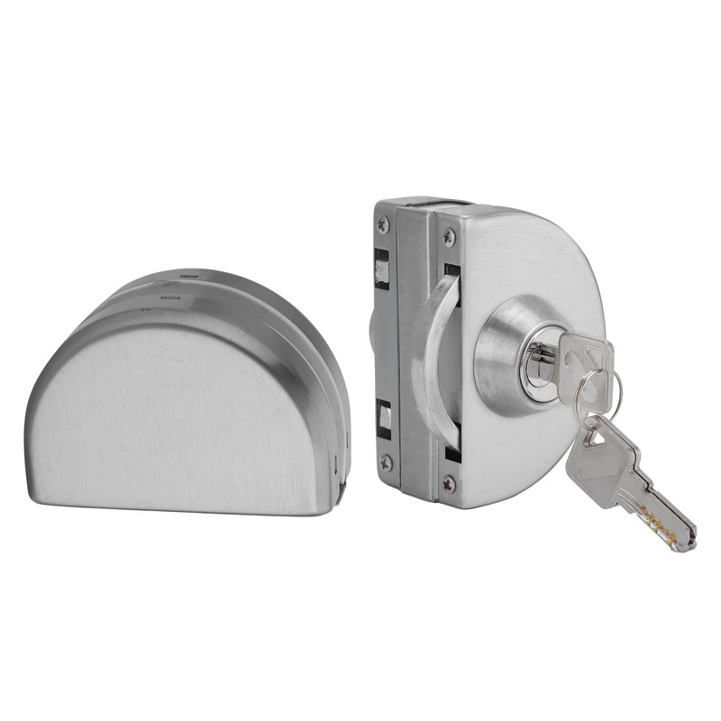 10‑12mm Thickness Glass Door Lock Stainless Steel Push Sliding Gate