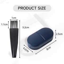 KOLZEMV 2 Pieces Tablet Divider, Tablet Divider for Small and Large Tablets, Tablet Cutter with Storage Compartment, Portable Pill Cutter with Sharp Blades for Travel & Daily Use