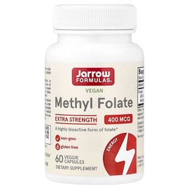Jarrow Formulas, Vegan Methyl Folic Acid, 400mcg, 60 Veg Capsules / Jarrow Formulas (자로우포뮬러스), 비건 메틸엽산, 400mcg, 베지 캡슐 60정