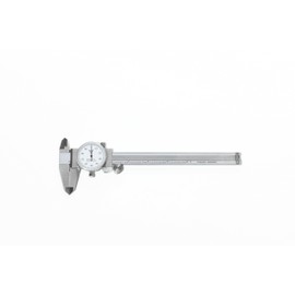 PEC Dial Caliper 0-6 Inch, Stainless Steel Precision Measuring Tool with Shock-Proof Dial, High Accuracy ±0.001"