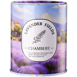 CHAMBERY Lavender Fields Candle 9.17oz | Picturesque Provence Plantation in Premium Tin | Ideal for Spring, Summer, and Mother's Day Gifting | Soy Wax with Lead-Free Cotton Wick | 55-Hour Burn