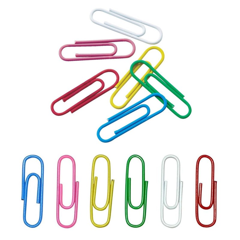 BRIIKPP 200pcs Color Zem Clips 6 Colors 28mm