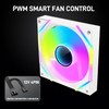 DARKROCK F140 140 mm Infinity Mirror Design Case Fan with