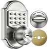 MegaFlint Keyless Entry Keypad Deadbolt Door Lock 304 Stainless Steel