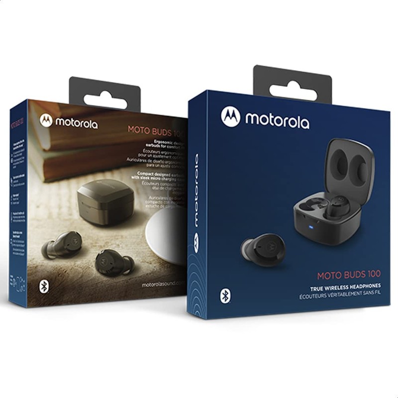 Moto Buds 100 TWS Ear Buds, Black