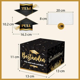 BETESSIN Money Gifts Packaging Graduation - Passed Exam Gift - Money Gifts Box for Graduation 2025 - Funny Gift Idea for Bachelor and Master's Degree