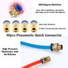 GLOGLOW Air Quick Connector, Brass Pneumatic Quick Connector Air Fittings