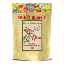 Foothills Naturals White Willow Bark 100g Cut, Wildcrafted, For Tea