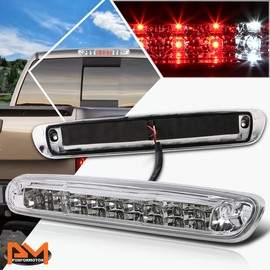PM PERFORMOTOR Compatible with Chevy Silverado/GMC Sierra 07-13 Full LED 3RD Tail Brake Light with Cargo Lamp Bar Chrome