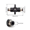 SRJQXH Pneumatic Connector, Straight Pneumatic Connector, Connectable Pipe Diameter 6