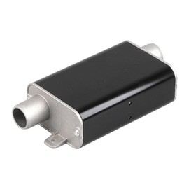 Diesel Heater Silencer Auxiliary Heater Silencer Exhaust Gas Silencer for Parking Heating Silencer Set, Exhaust Silencer Kit for Diesel Heating, Car Exhaust Systems, 24 mm (Black)