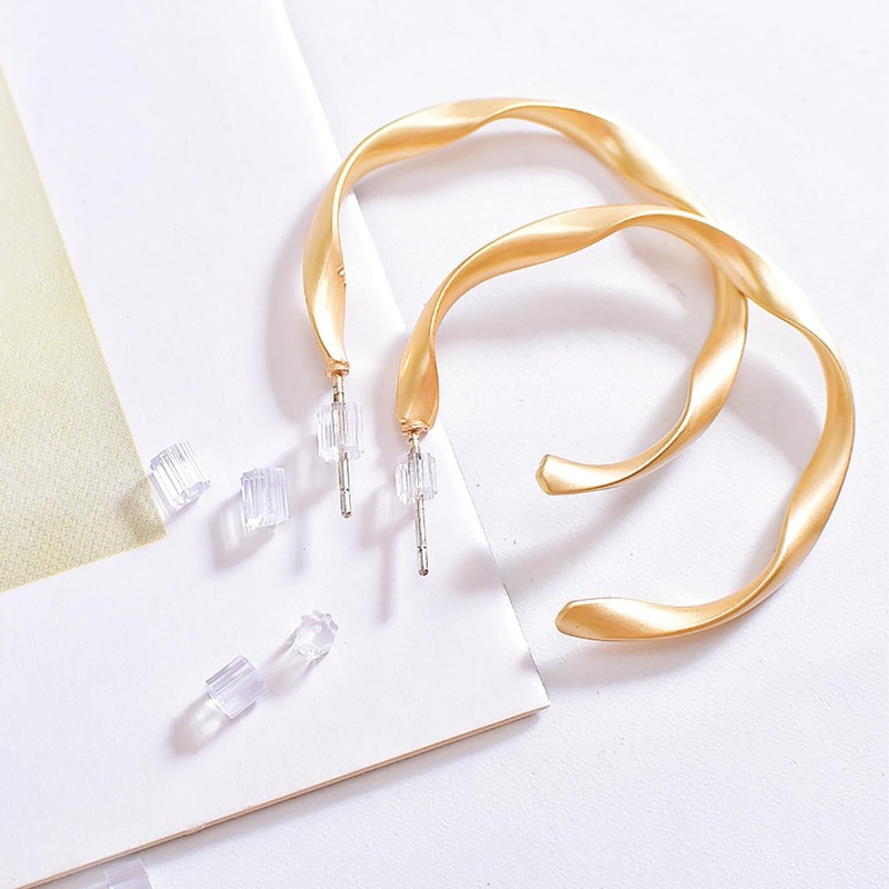 Silicone Earring Backs, 200PCS Soft Clear Earring Backing Replacement Stoppers