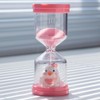 10 Minute Sand Timer,Plastic Hourglass Timer in Macaron Pink with