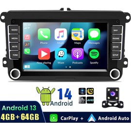 ESSGOO For VW Volkswagen Jetta Passat 7" Carplay 4+64G Car Stereo Radio GPS with Camera