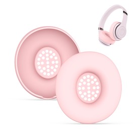Silicone Earpads Cover for Beats Solo 4,Ear Cushion Protective Cover Compatible with Beats Solo 4 Headphone,Soft Lightweight Durable Sweatproof (Pink)