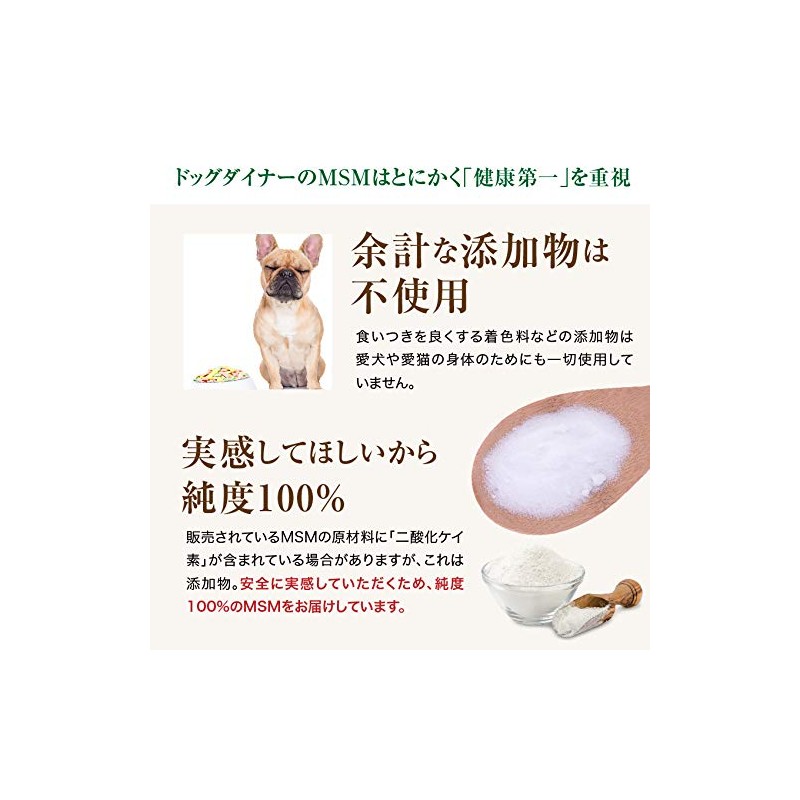 MSM Joint Supplement for Dogs (Glossy, Bone Lifting, 1.1 oz