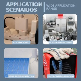 Innfeeltech Pack of 25 Metallized Film Capacitor CBB104 400V 0.1uF Polypropylene DC Capacitor